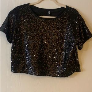 VIctoria secret sport sequins crop top